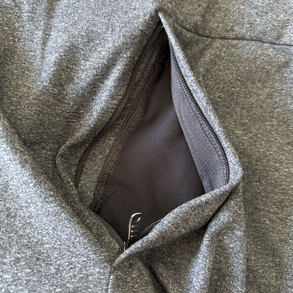 Lululemon Athleisure Charcoal Gray Long Sleeve Zip Up Jacket with Pockets Size L - Picture 4 of 7